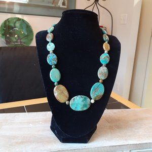 Jay King "Mine Finds" Turquoise Oval Disk Necklace